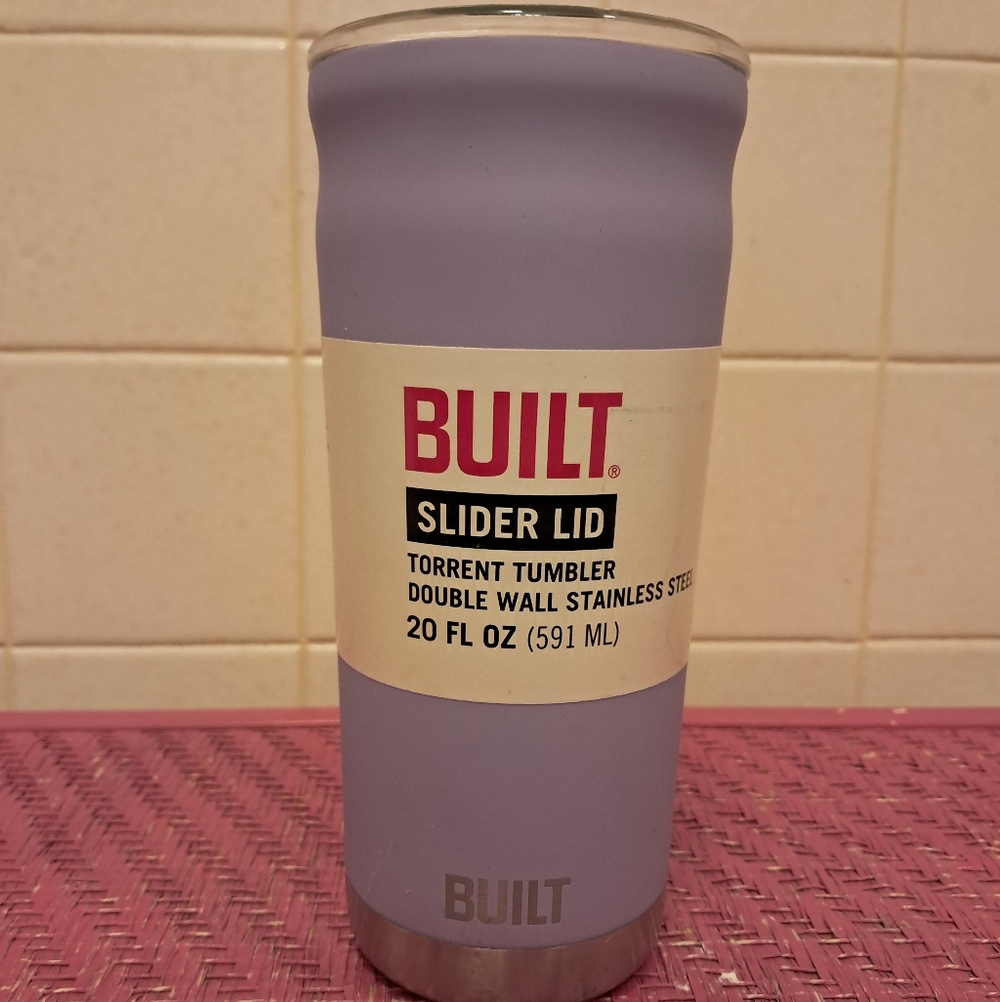 BUILT Purple Stainless Steel Tumbler